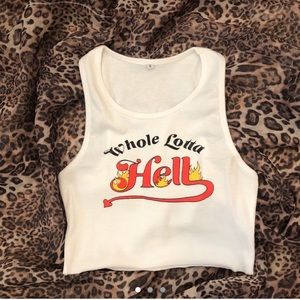 whole lotta hell graphic tank